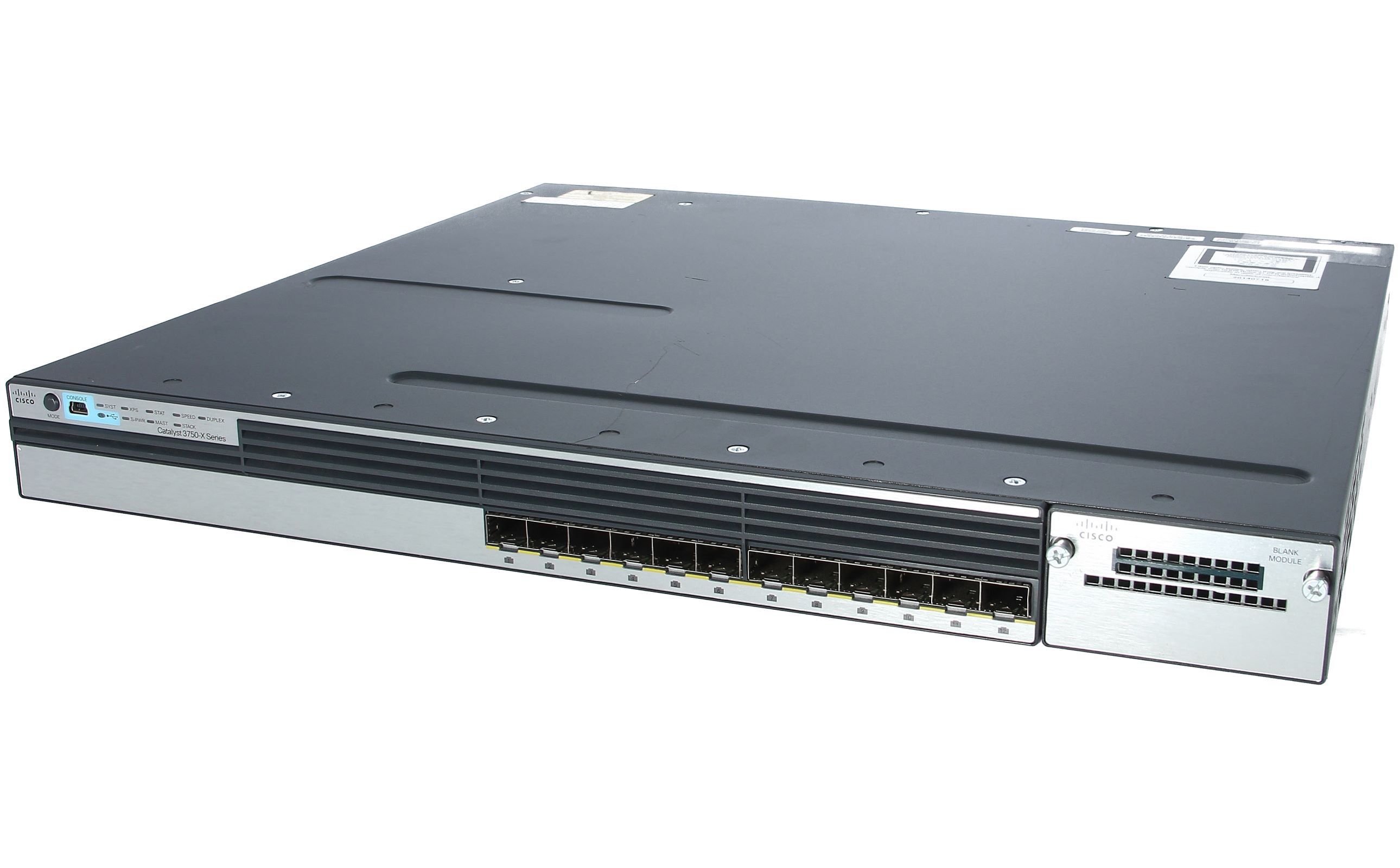Cisco Catalyst 3750X-12S-S Switch 12 Port SFP Gigabit Managed