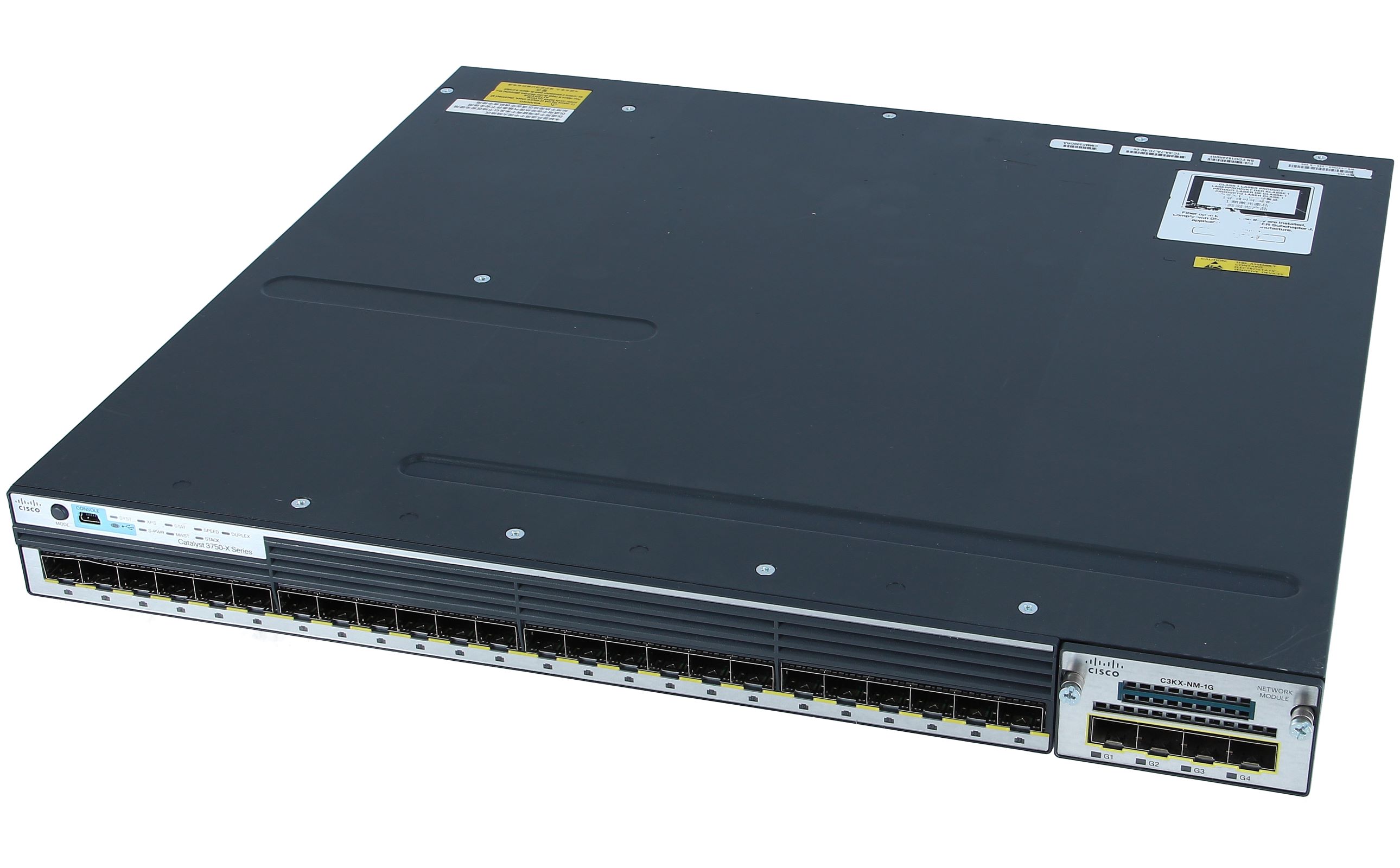 Cisco Catalyst 3750X-24S-S Switch 24 Port SFP Managed