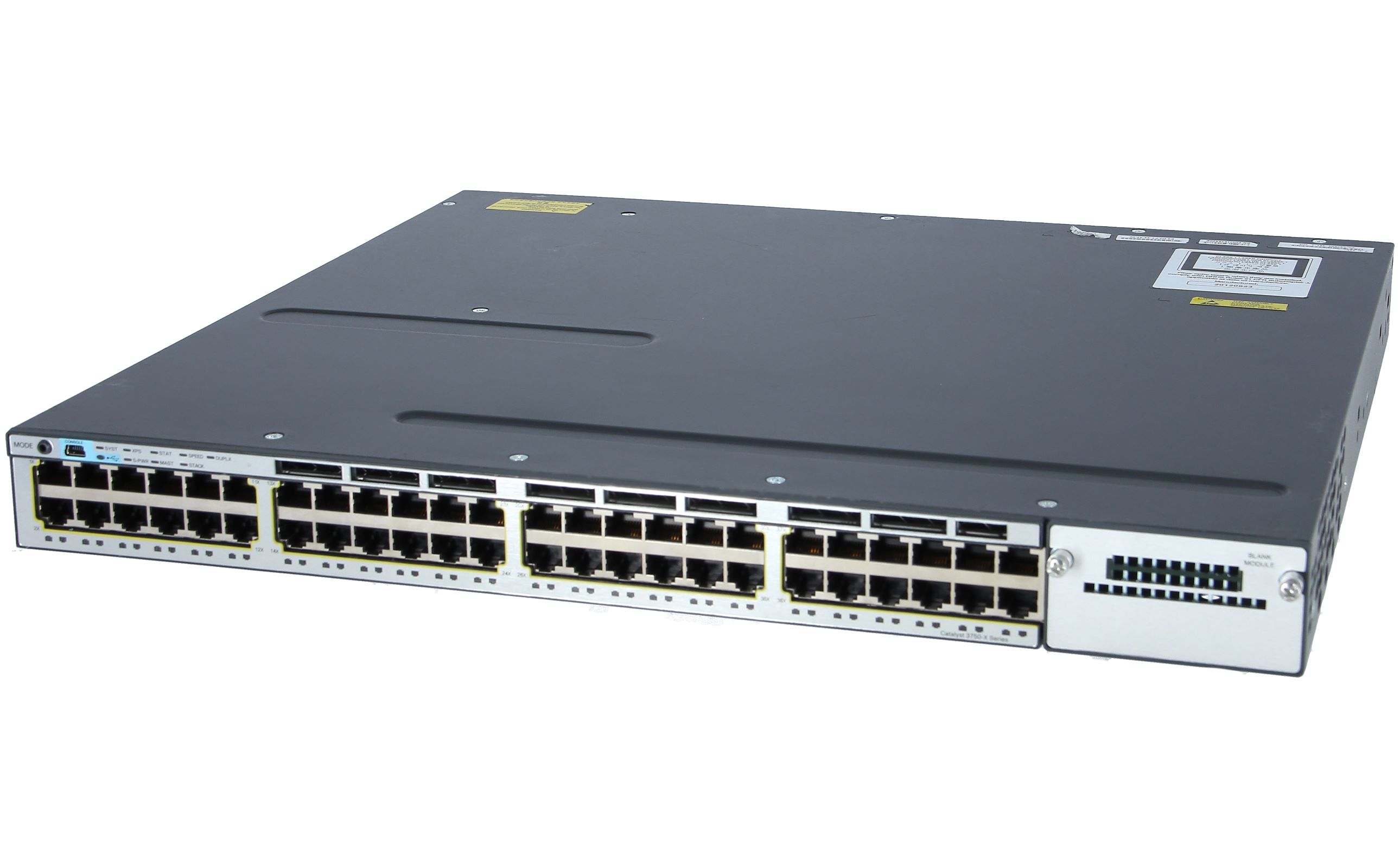 Cisco Catalyst 3750X-48T-L Switch 48 Port Gigabit Managed
